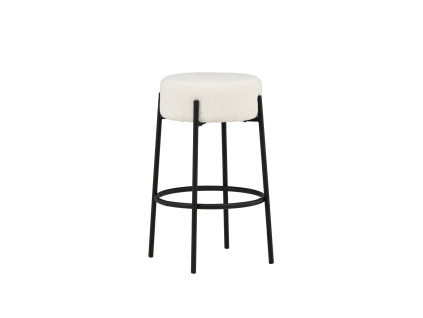 Barová židle Venture Home TUCSON, 70 cm | černá, bílá