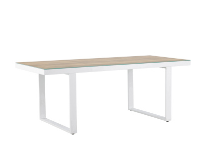 Venkovní obdélníkový jídelní stůl Venture Home MERLO | bílá