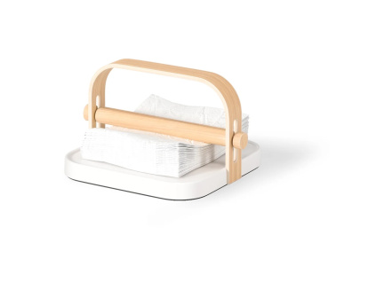 Držák na ubrousky Umbra Bellwood Napkin | bílá, přírodní