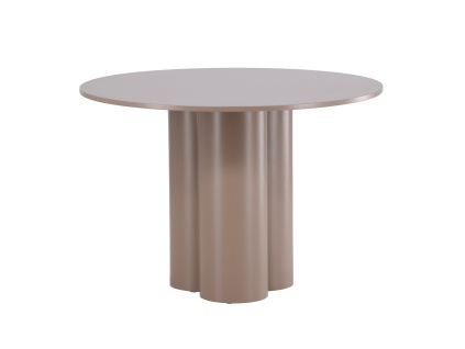 Kulatý jídelní stůl Olivia, ⌀110 cm | Tmavě hnědá