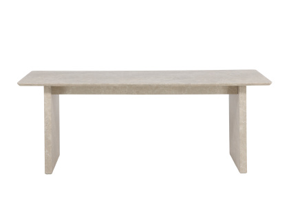 Obdélníkový jídelní stůl VAIL, 100x200 cm | Béžový