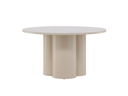 Konferenční stolek Olivia ⌀80x45 cm | Béžový