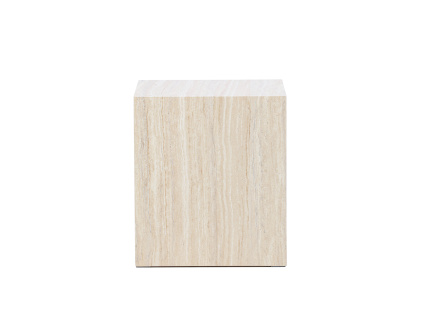 Konferenční stolek YORK, 45x40x40 cm, travertin | Béžový