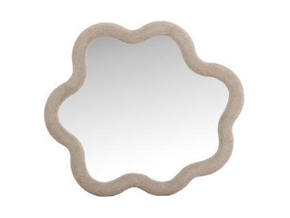 Zrcadlo Kungsbacka 70x70 cm, boucle | Jasný