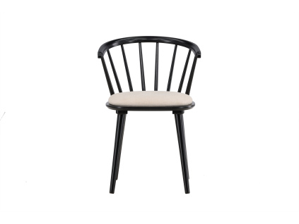 Jídelní židle BOBBY s polštářem | Černý