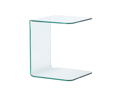 Odkládací skleněný stolek TELEMARK | Jasný