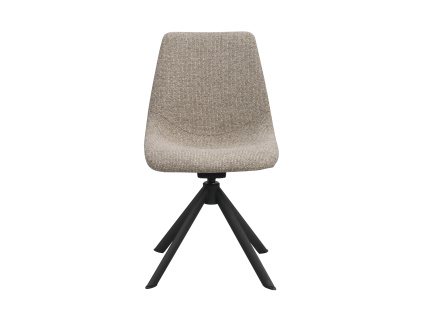 Jídelní židle otočná a houpací Rowico Home DUNMORE | tmavě béžová černá