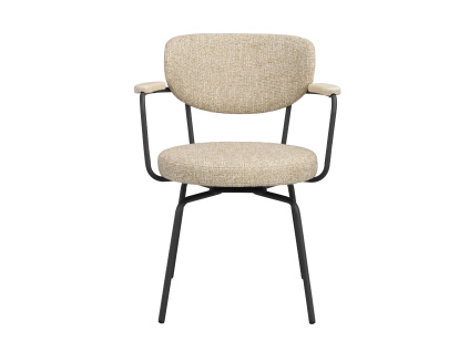 Jídelní židle Otočné Rowico Home MERRICK | Tmavě béžová černá