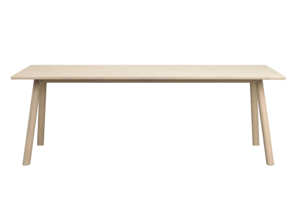 Jídelní stůl nohy ve tvaru V Rowico Home CLAPPERTON 220x95 cm | bílá