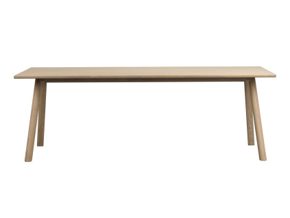 Jídelní stůl nohy ve tvaru V Rowico Home CLAPPERTON 220x95 cm | béžová