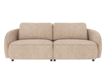 Třímístná pohovka Rowico Home NORRIS 226x102x80 cm | světlé béžová