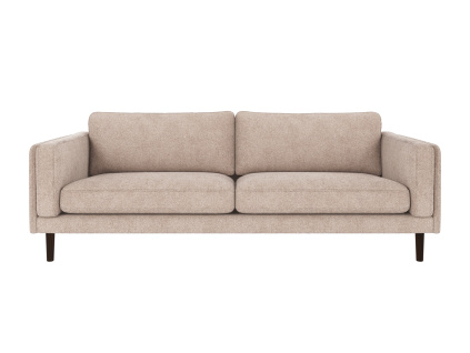 Třímístná pohovka Rowico Home BRADEN 216x87x78 cm | světlé béžová