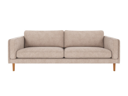 Třímístná pohovka Rowico Home BRADEN 216x87x78 cm | světlé béžová