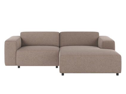 Třímístná pohovka s lehátkem pravá Rowico Home WILLARD 234x161x70 cm | béžová