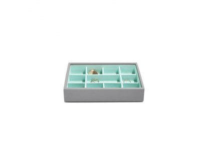 Box na šperky Stackers Grey Mint Mini 11 | tyrkysová