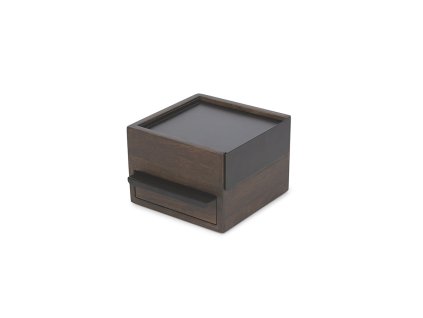 Stolní šperkovnice Umbra Stowit Mini | ořechová / černá