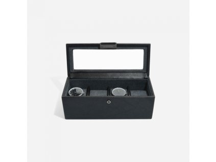 Kazeta na hodinky Stackers Black 4 Piece Watch Box | černá