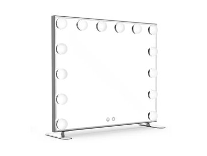 Stolní zrcadlo make-up MMIRO 50 x 60 cm | stříbrná