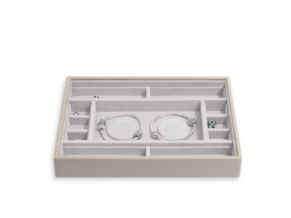 Box na přívěsky a náramky Stackers Taupe Classic 2 Charm Bracelet | šedobéžová