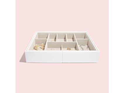 Vložka na šperky Stackers White Large Slider | bílá