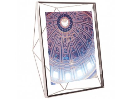 Geometrický fotorámeček Umbra Prisma 20 x 25 cm | stříbrný