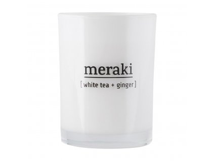 Vonná svíčka Meraki WHITE TEA&GINGER 10,5cm 