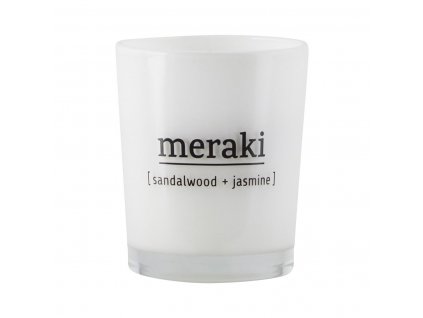 Vonná svíčka Meraki SANDALWOOD&JASMINE 6,7cm 