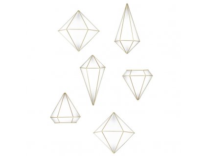 Univerzální geometrická dekorace Umbra Prisma | zlatá