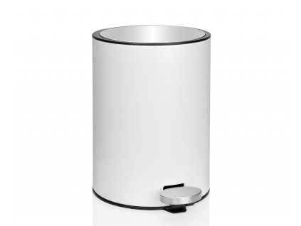 Pedálový odpadkový koš Andrea House Pedal Bin BA68209 | bílý