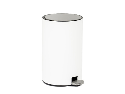 Pedálový odpadkový koš Andrea House Pedal Bin CC70174 | bílý
