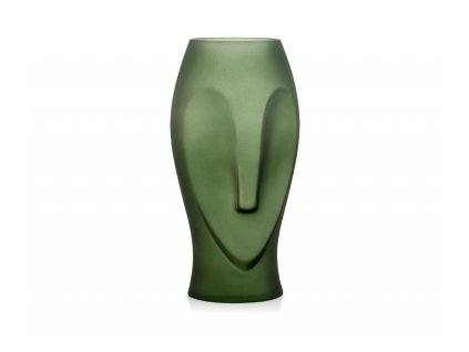 Skleněná váza Andea House Owl CR70133 | zelená