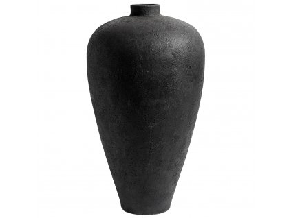 Ručně tvarovaná váza Muubs Luna, 100 cm | černá