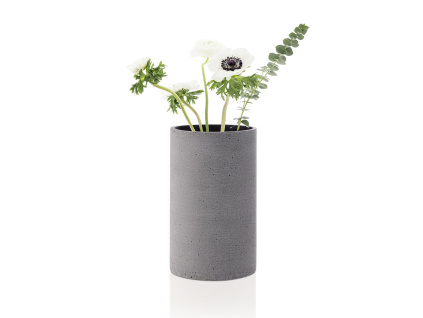 Váza Blomus COLUNA 20 cm | tmavě šedá