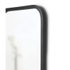 Zrcadlo s černým rámem Umbra HUB Rectangle 61 x 91 cm | černé