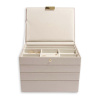 Šperkovnice 4 v 1 Stackers Taupe Classic Set | šedobéžová
