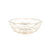 Drátěná mísa na ovoce Present Time Diamond | zlatá