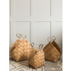 Sada úložných košíků z borovice House Doctor Conical Brown, 3ks | hnědá