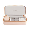 Velká cestovní šperkovnice Stackers Blush Large Zipped Jewellery Box | růžová