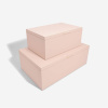 Sada úložných boxu Stackers Blush Pink & Gold Set of 2 Storage Boxes | růžová