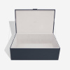 Sada úložných boxu Stackers Navy & Gold Set of 2 Storage Boxes | tmavě modrá