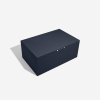 Úložný box Stackers Navy & Gold Medium Storage Box | tmavě modrá