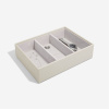 Box na šperky a hodinky Stackers Oatmeal Classic Watch & Accessory Layer | krémová