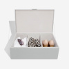 Sada úložných boxu Stackers Pebble Grey & Chrome Set of 2 Storage Boxes | šedá