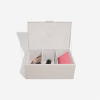 Úložný box na kabelky Stackers Taupe & Gold Medium Storage Box | šedobéžová