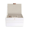 Šperkovnice 3 v 1 Stackers White & Rose Gold Classic Set | bílá