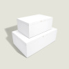Sada úložných boxu Stackers Pebble White & Brushed Gold Set of 2 Storage Boxes | bílá