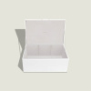 Sada úložných boxu Stackers Pebble White & Brushed Gold Set of 2 Storage Boxes | bílá