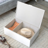 Sada úložných boxu Stackers Pebble White & Brushed Gold Set of 2 Storage Boxes | bílá