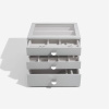 Šperkovnice se šuplíky 3 v 1 Stackers Pebble Grey Classic Drawers | šedá