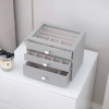 Šperkovnice se šuplíky 3 v 1 Stackers Pebble Grey Classic Drawers | šedá